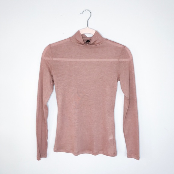 Dynamite Nude Cropped Turtleneck - Picture 1 of 4